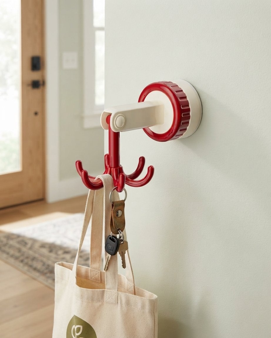 Drehbarer Klapp-Wandhaken, bohrerlos, bis 50 kg