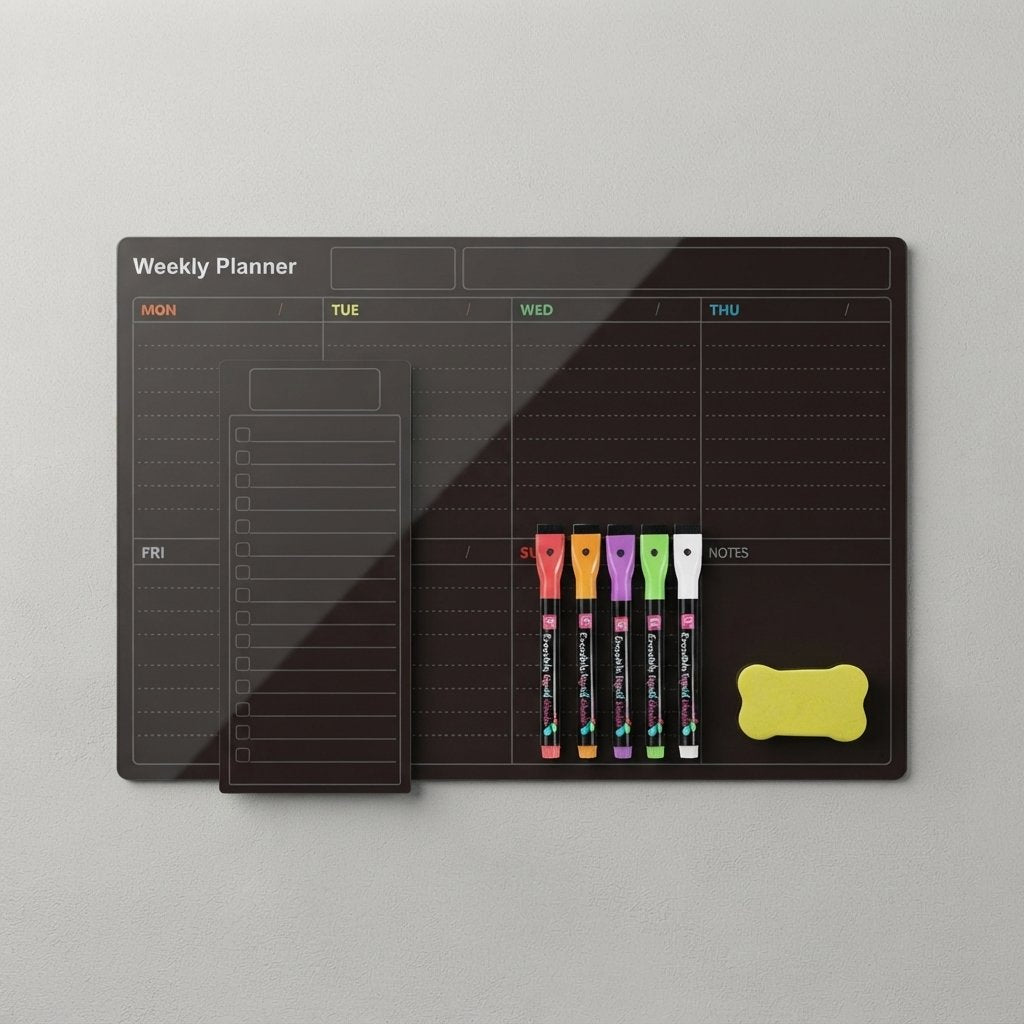 Magnetisches Whiteboard-Kalender-Set für den Kühlschrank — GT-1033-1