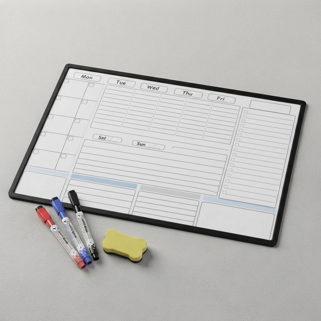 Magnetisches Whiteboard-Kalender-Set für den Kühlschrank — GT-1034-2