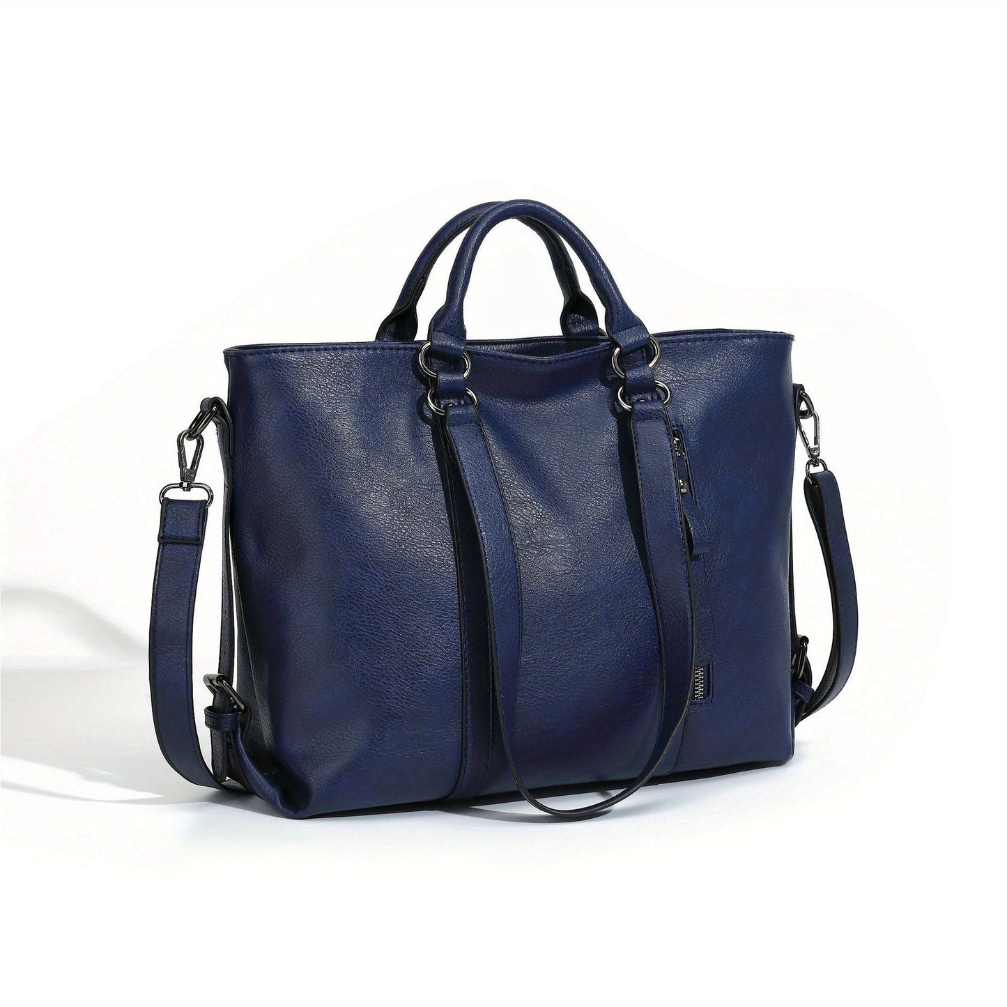 Charlotte’s Classic Elegance | Vintage Faux Leather Tote Bag